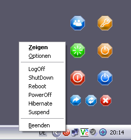 nskPowerOffXP Systray Features